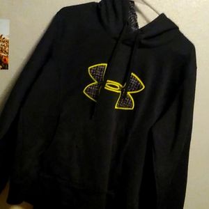 Black and Neon under armour Hoodie